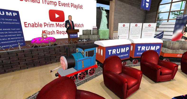 Trump 2016 Second Life Headquarters